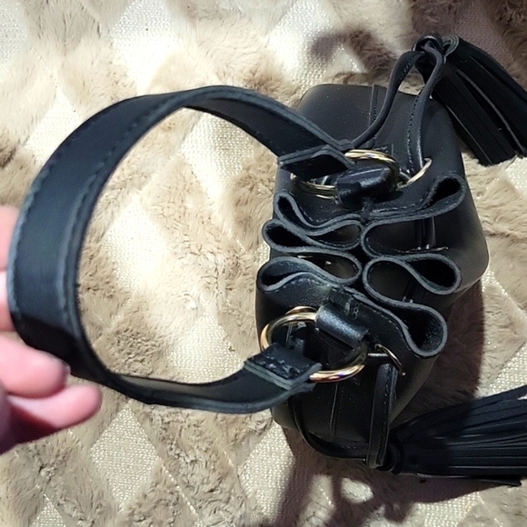 Black leather handbag - Picture 3 of 6